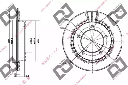 Тормозной диск DJ PARTS BD1236